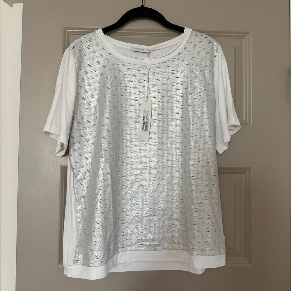 Hubert Gasser White Lace Shirt, Women’s M - NWT
